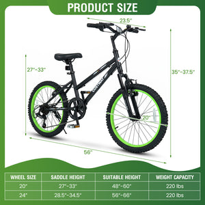 Kids Mountain Bike with Adjustable Seat