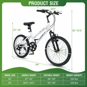 Kids Mountain Bike with Adjustable Seat