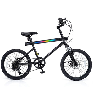 20 Inch Mountain Bike LED-lit with 6-Speed Shimano Twist Shifting and Stereo Speakers