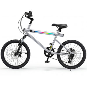 20 Inch Mountain Bike LED-lit with 6-Speed Shimano Twist Shifting and Stereo Speakers