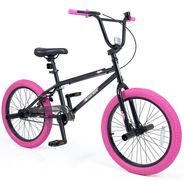 20" Trick Bicycle with 360 Degree Steering and Adjustable Seat for Kids and Teens