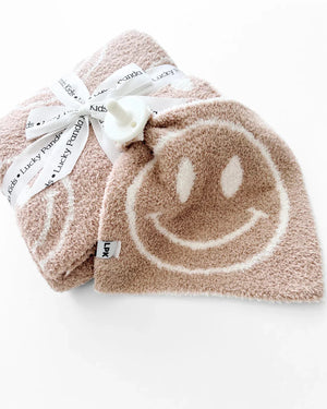 Smiley Plush Lovey | Latte - MOOGCO Baby