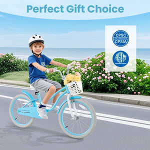 14/16/18 inch kids bike with dual brakes and adjustable seat, shown at a 31-degree angle. Perfect for young riders!