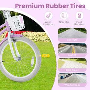 14 Inch Kid's Bike with Removable Training Wheels and Basket