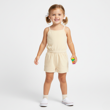 Organic Tank Romper - Butter Yellow