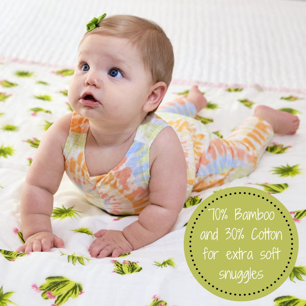 Bamboo Succulent Quilt - Stuck On You - MOOGCO Baby