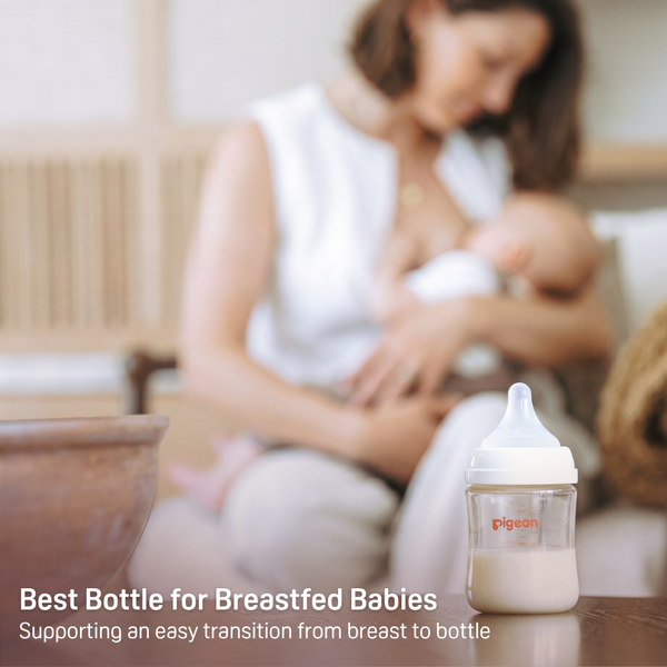 Glass Wide Neck Baby Bottle, 2Packs, 8.1 Oz(240 ml) for 3+ months