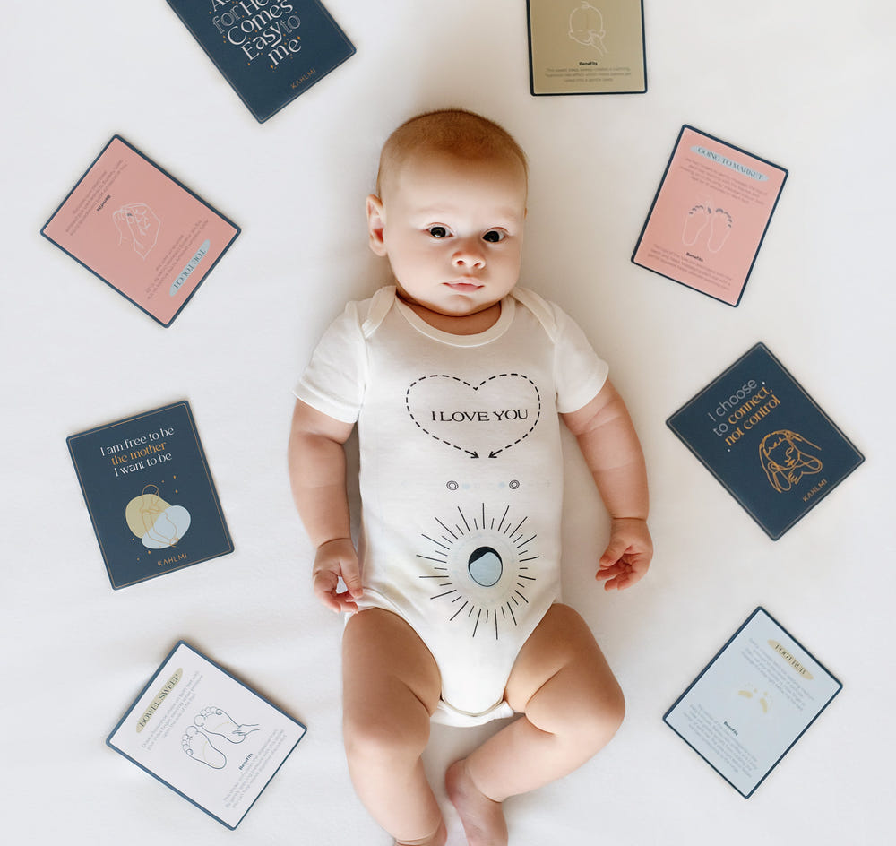 "Set of Baby Massage Cards for soothing and bonding with your little one during massage time."