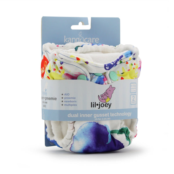 Lil Joey All In One Cloth Diaper (2 pk) - Lava