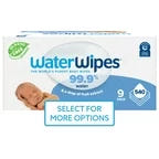 WaterWipes baby wipes, water-based, 540 count case, gentle and safe for sensitive skin, perfect for babies.