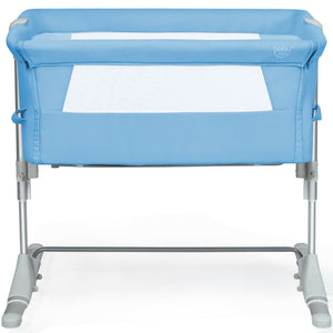 Portable baby bed side sleeper bassinet crib with carrying bag, perfect for travel and safe sleep. Angle 19 view.