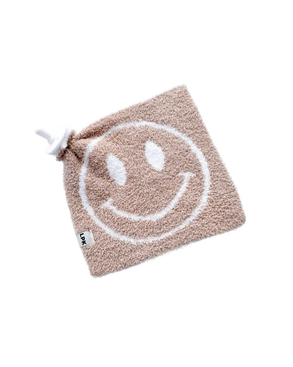 Smiley Plush Lovey | Latte - MOOGCO Baby