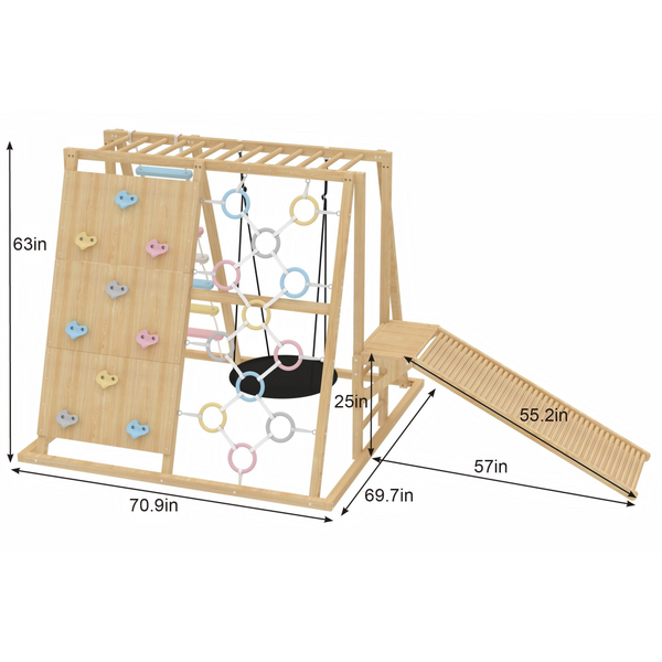 Sweetgum Indoor Sensory Playset X-Large at angle 16, perfect for engaging and stimulating baby playtime indoors.