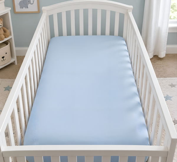 Blue Cotton - Custom Made Fitted Sheet
