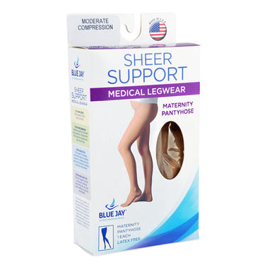 Cozy Farm Sheer Mod Maternity Panty Hose 15-20 mmHg Queen Beige