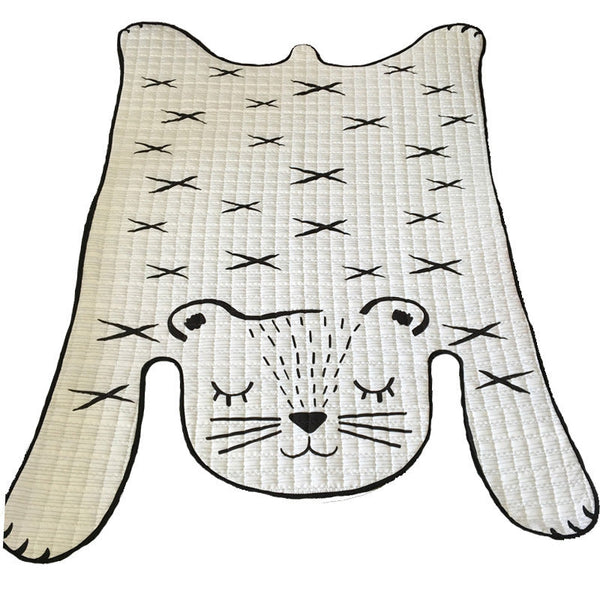 Baby Play Mat, White Tiger Rug