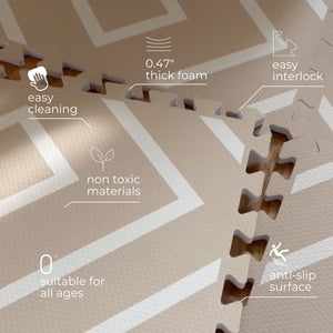 Modern Blocks - Desert Sand - Play Mat