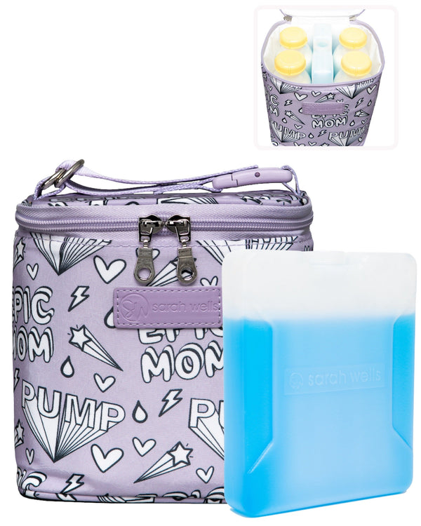 Sarah Wells Cold Gold Breastmilk Cooler – Insulated Milk Storage & Ice Pack – Machine Washable for Moms