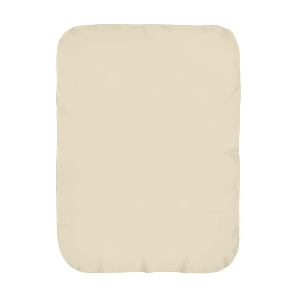 Personalize the First and Middle Name swaddle blanket in oat with your baby's name