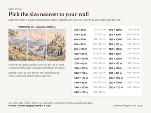 Watercolor Dreamy Kingdom Fairy Tale Wall Mural, image 5