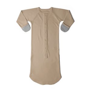 goumikids Preemie 24 Hour Convertible Gown Sandstone