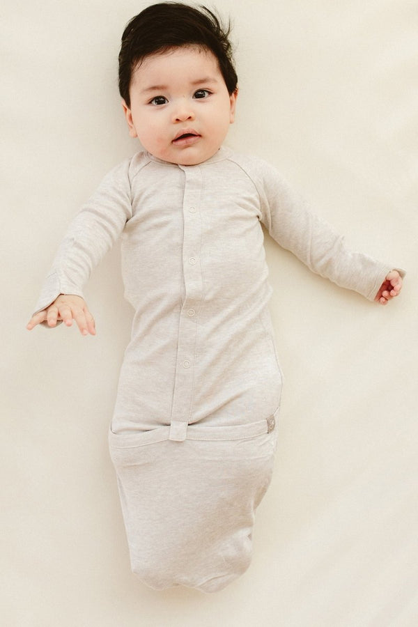 24 HOUR CONVERTIBLE GOWN | STORM GRAY - MOOGCO Baby