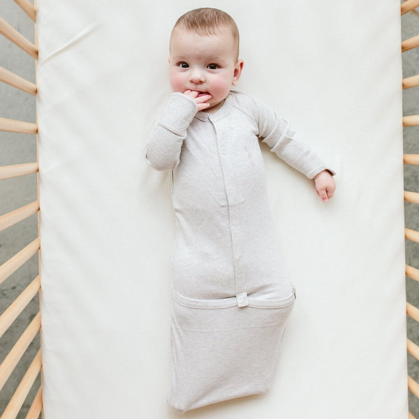 24 HOUR CONVERTIBLE GOWN | STORM GRAY - MOOGCO Baby