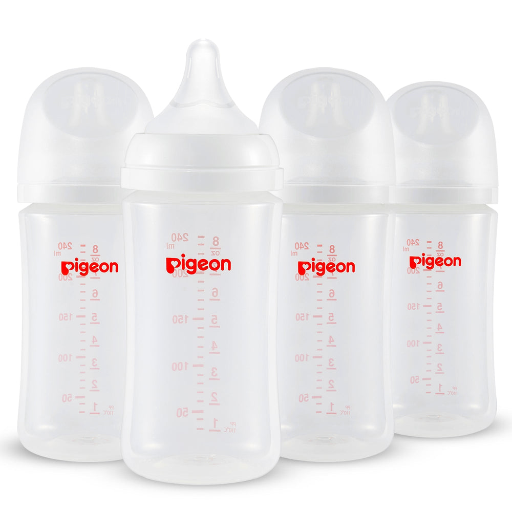 PP Wide Neck Baby Bottle 4 packs,8.1 Oz(3+ months)(Not Glass)