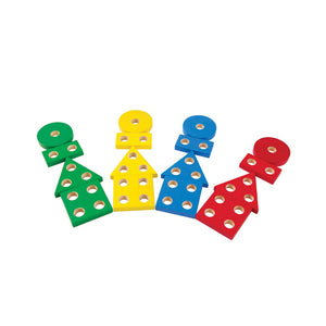 Geometric sorting board for babies, promoting early learning and sensory play, viewed at angle 9.