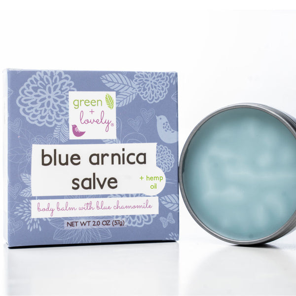 Blue Arnica Salve /// Muscle Rub with Hemp Seed Oil