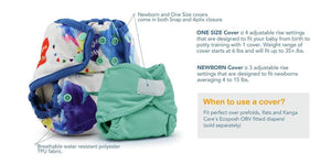 Rumparooz One Size Cloth Diaper Covers - Lava