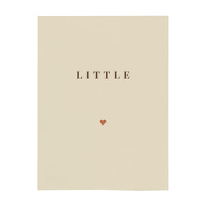 Personalize the Little Name minky baby blanket in oat with your baby's name
