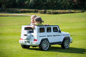 24V Mercedes Benz G63 AMG 2 Seater Ride On Car for kids, showcasing sleek design from angle 8.