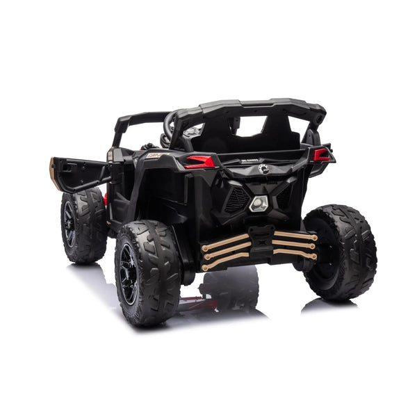 Kids electric ride-on 24V Can-Am Maverick UTV, 1-seater, fun outdoor adventure vehicle for toddlers.