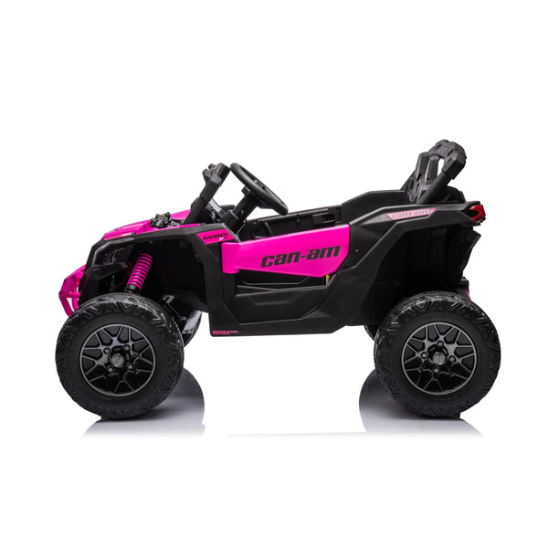 24V Can-Am Maverick kids electric ride-on UTV in angle 14, perfect for adventurous little drivers.