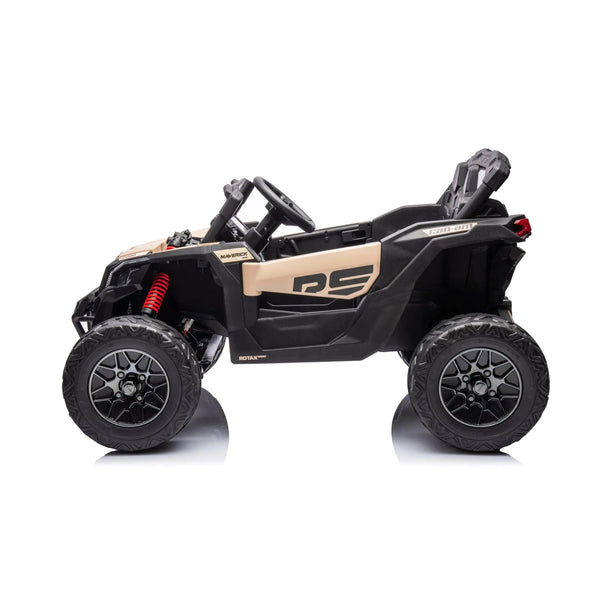 Kids 24V Can-Am Maverick 1-Seater UTV electric ride-on car at angle 3, perfect for adventurous playtime.