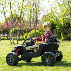 Kids electric ride-on 24V Can-Am Maverick UTV, single-seater, fun outdoor adventure vehicle for children.