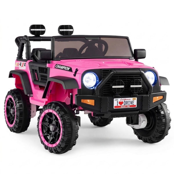 24V 2-Seater Kids Ride On Truck 2WD/4WD with Lockable Doors and Music