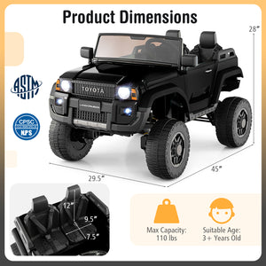 24V 2 Seater Ride on Car 4WD/2WD Switchable for Kids with Remote for Ages 3+