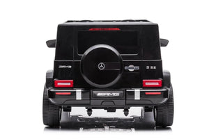 24V Mercedes Benz G63 AMG 2 Seater Ride On Car for kids, angled view showcasing its stylish design and features.