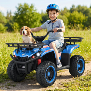 24V Electric Ride On Quad with LED Headlights - Rechargeable