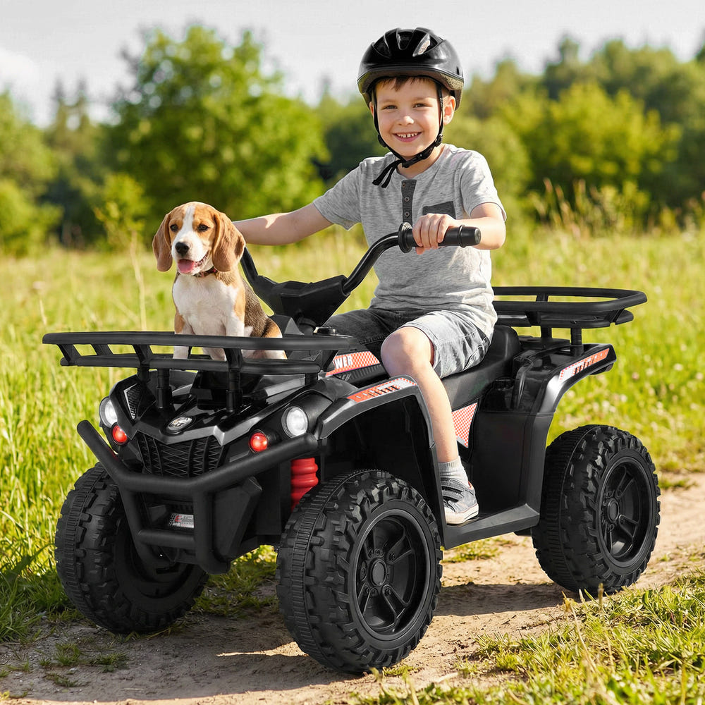 24V Electric Ride On Quad with LED Headlights - Rechargeable