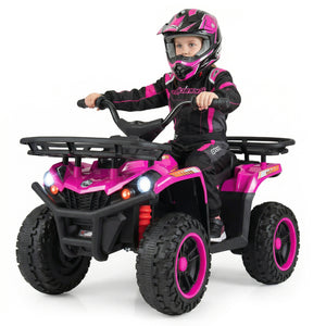 24V Electric Ride On Quad with LED Headlights - Rechargeable