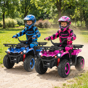 24V Electric Ride On Quad with LED Headlights - Rechargeable