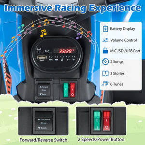 24V Electric Ride On Quad with LED Headlights - Rechargeable
