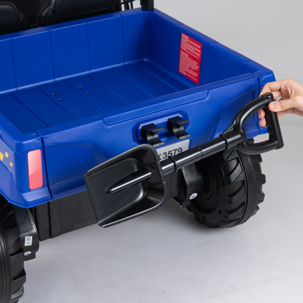 24V Kids Ride on Dump Truck with Electric Dump Bed  2-Seater 4WD