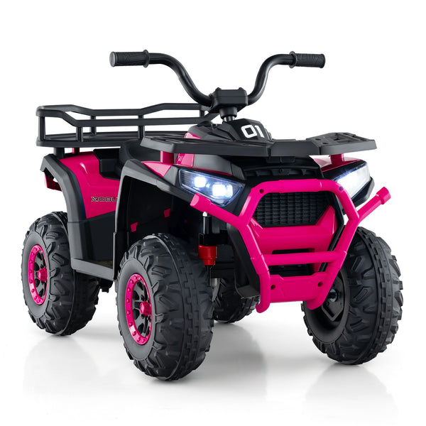 24V Kids Ride on Electric ATV Quad Car with Realistic Sounds and  LED Lights