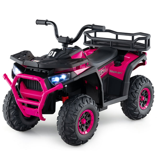 24V Kids Ride on Electric ATV Quad Car with Realistic Sounds and  LED Lights