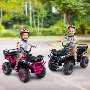 24V Kids Ride on Electric ATV Quad Car with Realistic Sounds and  LED Lights
