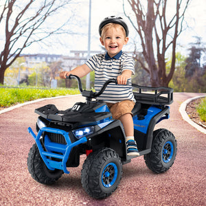 24V Kids Ride on Electric ATV Quad Car with Realistic Sounds and  LED Lights